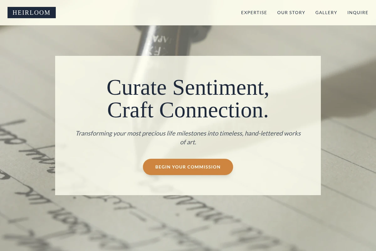 Heirloom Calligraphy