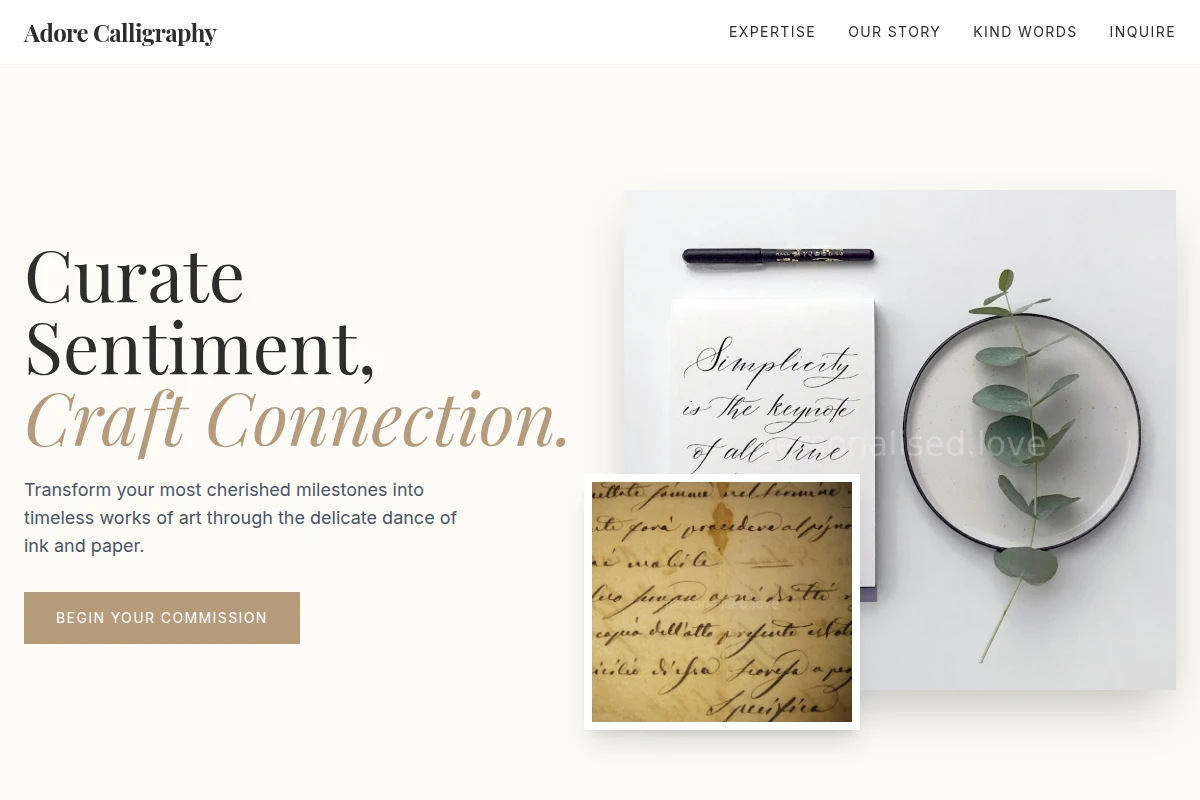 Adore Calligraphy