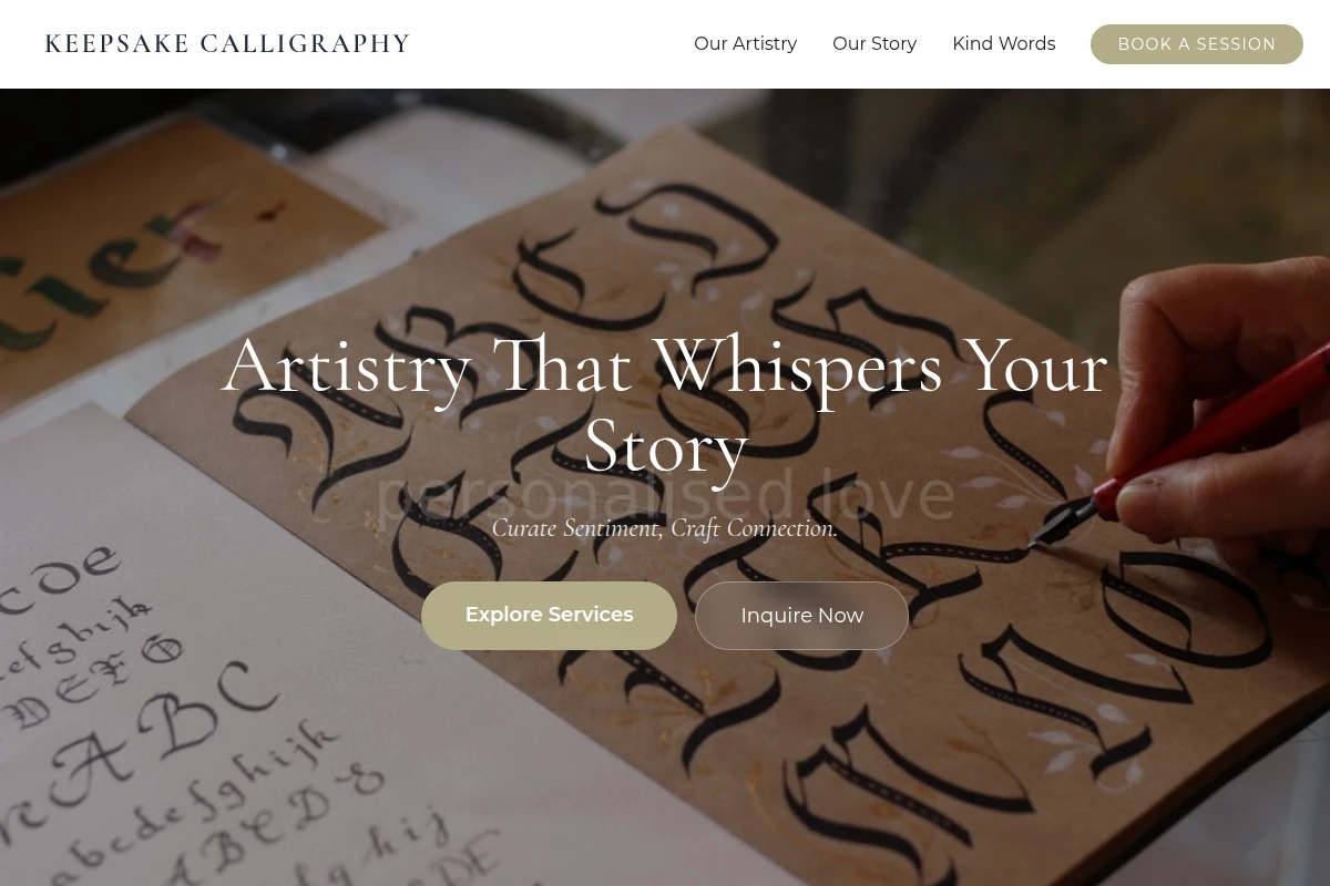 Keepsake Calligraphy
