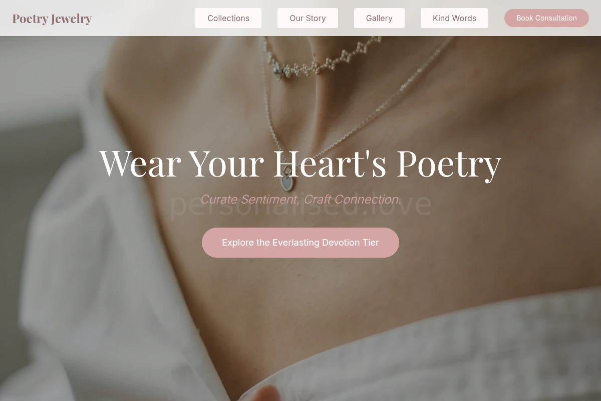 Poetry Jewelry