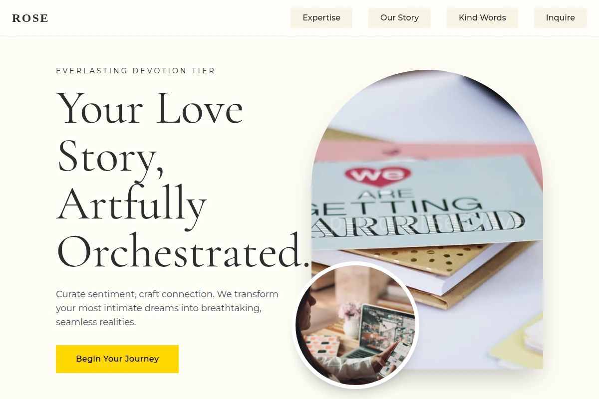 Rose Wedding Planner