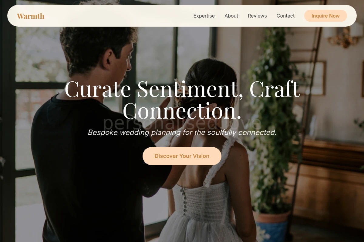 Warmth Wedding Planner