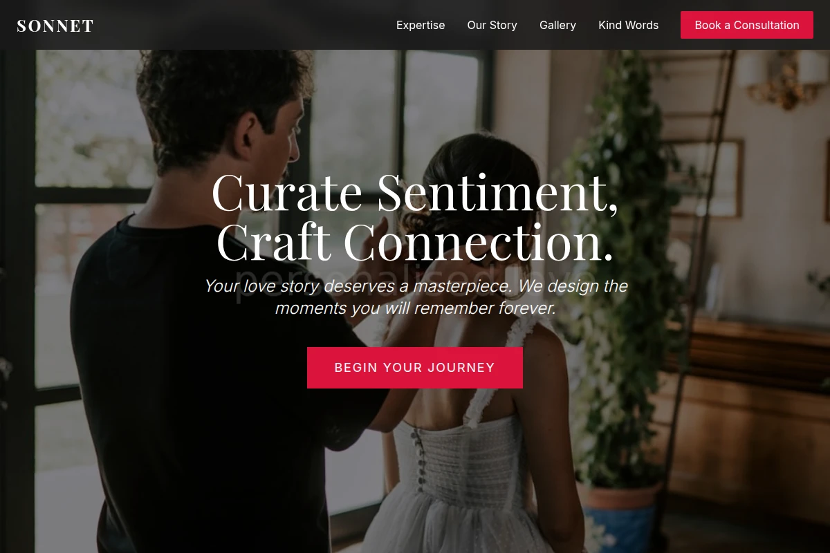 Sonnet Wedding Planner