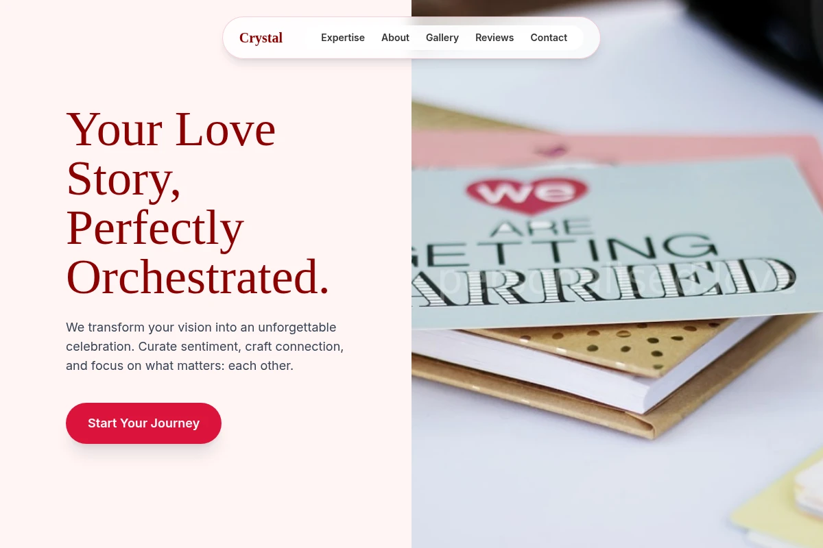 Crystal Wedding Planner