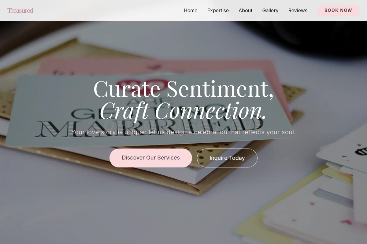 Treasured Wedding Planner